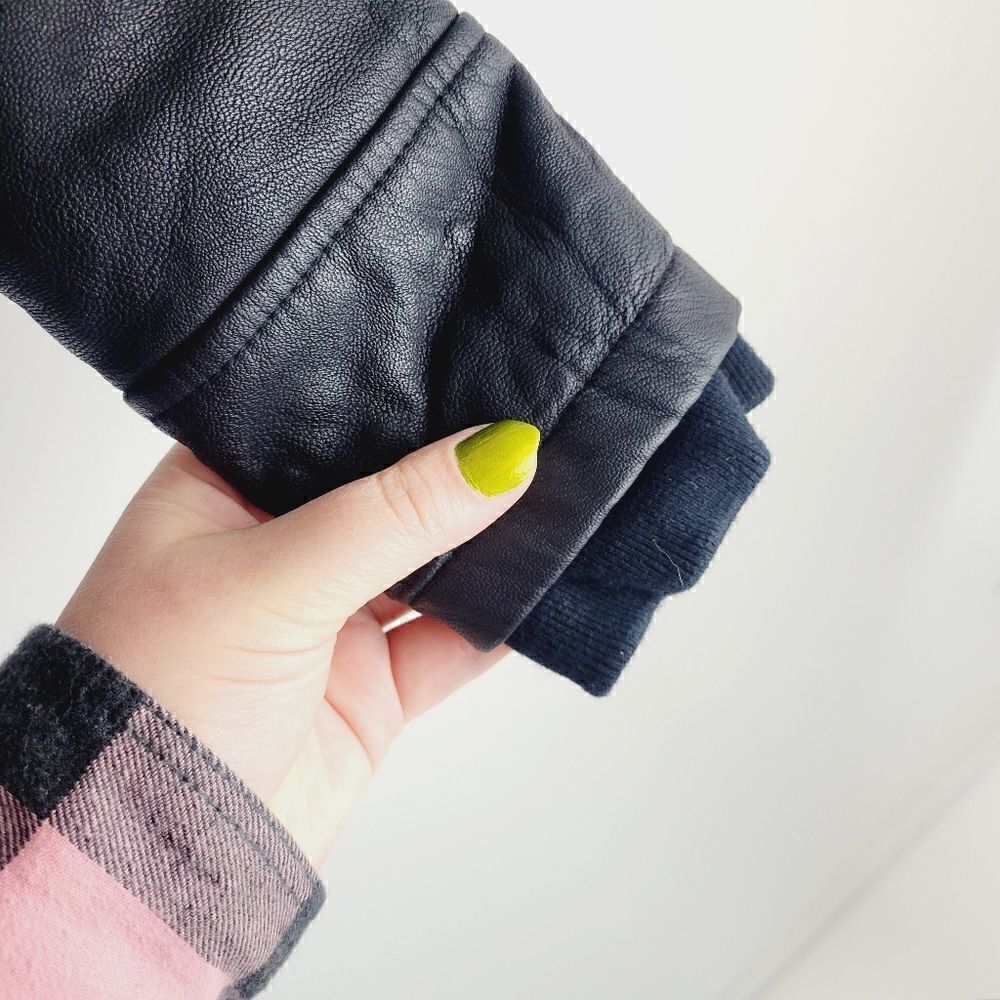 Coco Colette Pleather Biker Bomber Jacket - Picture 2 of 12